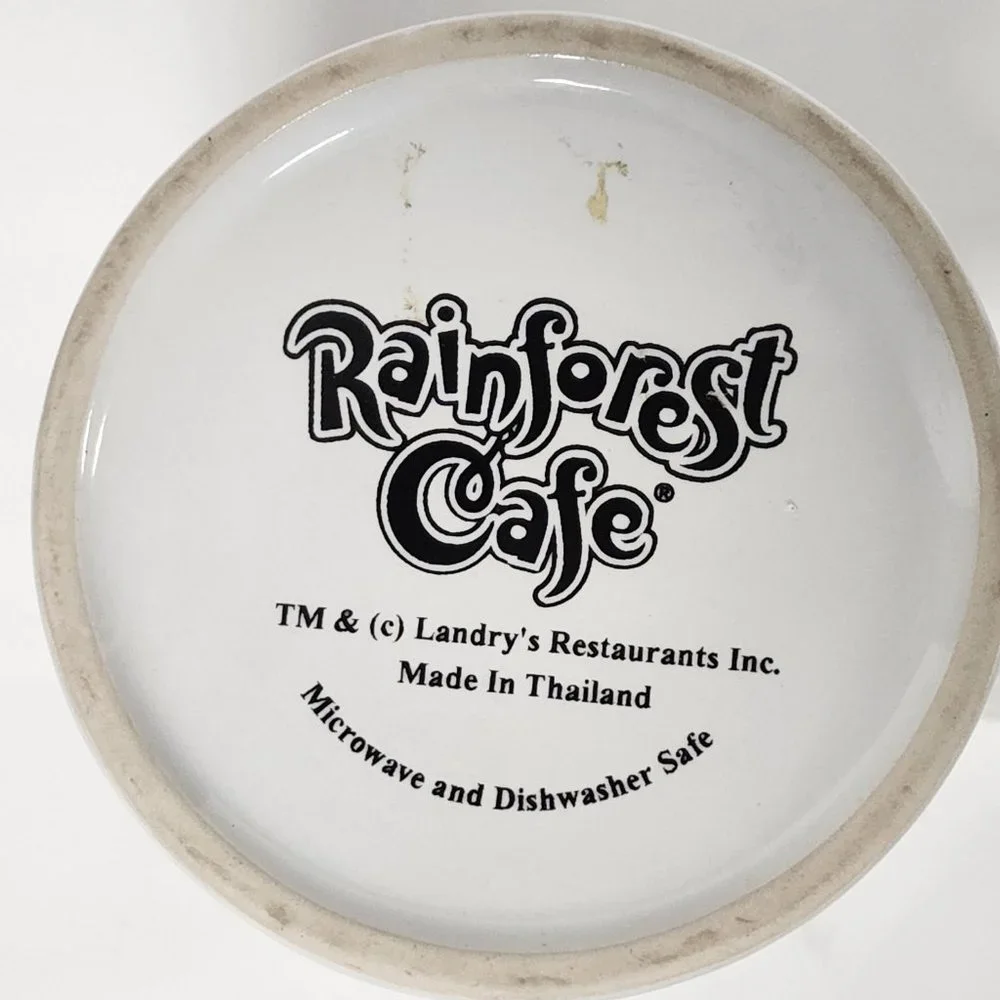 Rainforest Cafe Mug Orlando 10 Years - A Wild Place to Shop and Eat Ex Cond